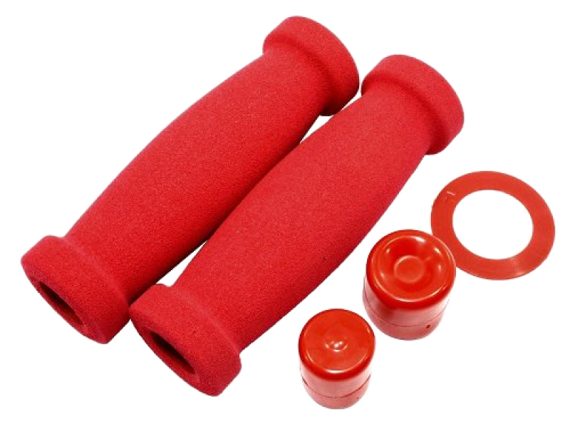 Coppia manopole Foam Grips, rosse