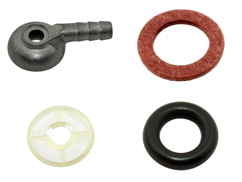 Dellorto Benzinanschluss-Set PH-Baureihe – Anschluss 7,5 mm, Dichtung, Filter, Starterdüsen-O-Ring