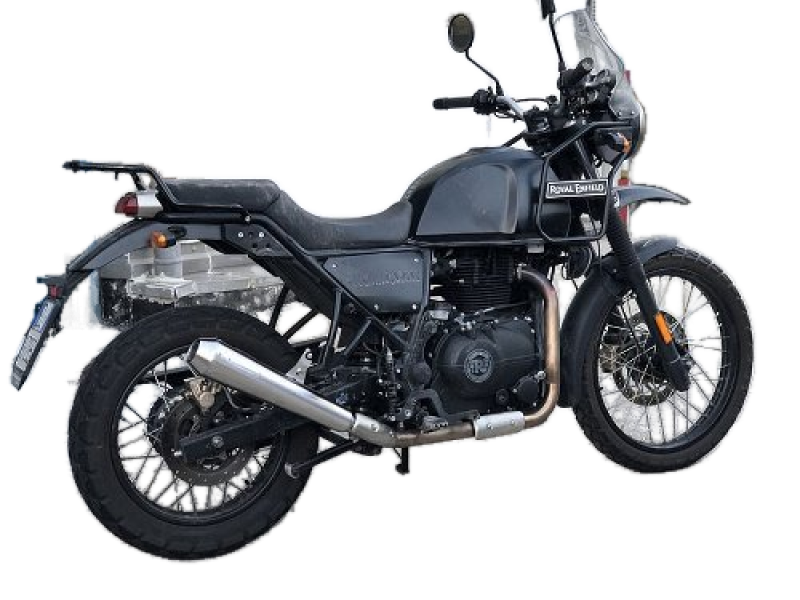 Mistral Schalldämpfer konisch, Edelstahl matt, Euro 4 – Royal Enfield Himalayan 410