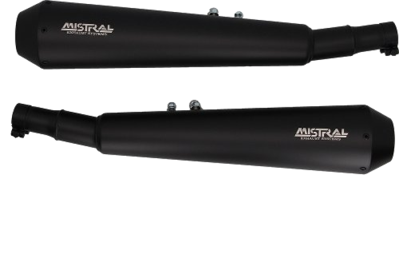 Silenziatore Mistral, conico, inox nero opaco, omologato – Triumph Thunderbird Sport 900