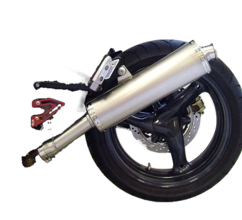 Mistral Schalldämpfer oval flach, Titan, ohne EG-ABE – Moto Guzzi Griso 850/1100/1200 8V