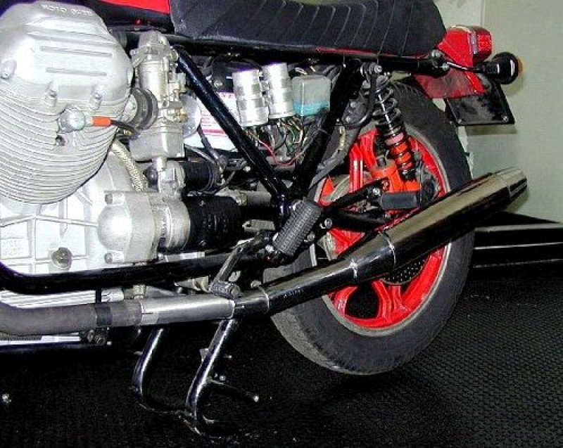 Mistral Schalldämpfer-Satz Classic, Edelstahl poliert, mit EG-ABE – Moto Guzzi Le Mans I/II, 1000 SP