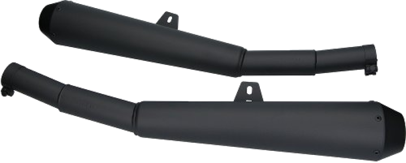 Coppia di silenziatori Mistral, conici, inox nero opaco, omologati – Moto Guzzi Le Mans I/II, 1000 SP