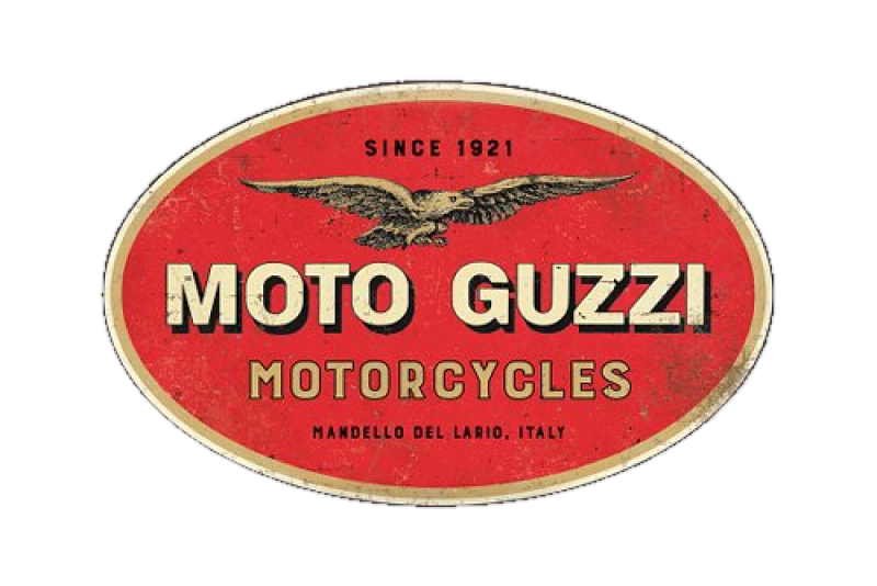 Insegna di latta Moto Guzzi «Motorcycles», 20x30 cm