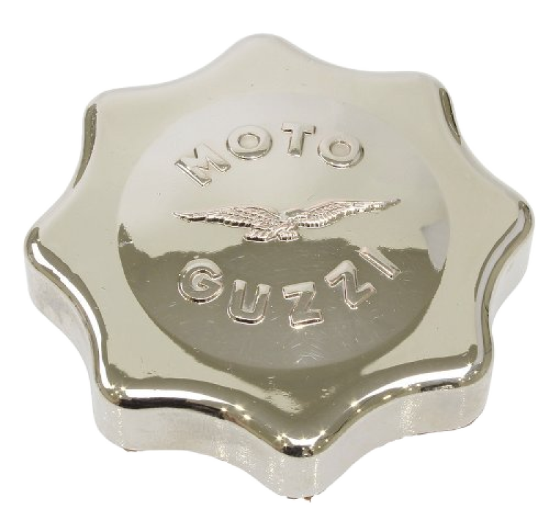 Fermacarte tappo serbatoio Moto Guzzi «Stella», cromato