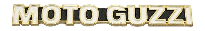 Moto Guzzi Emblem Gabelbrücke 105 x 16 mm – California 2, V35, V50, V65 Custom