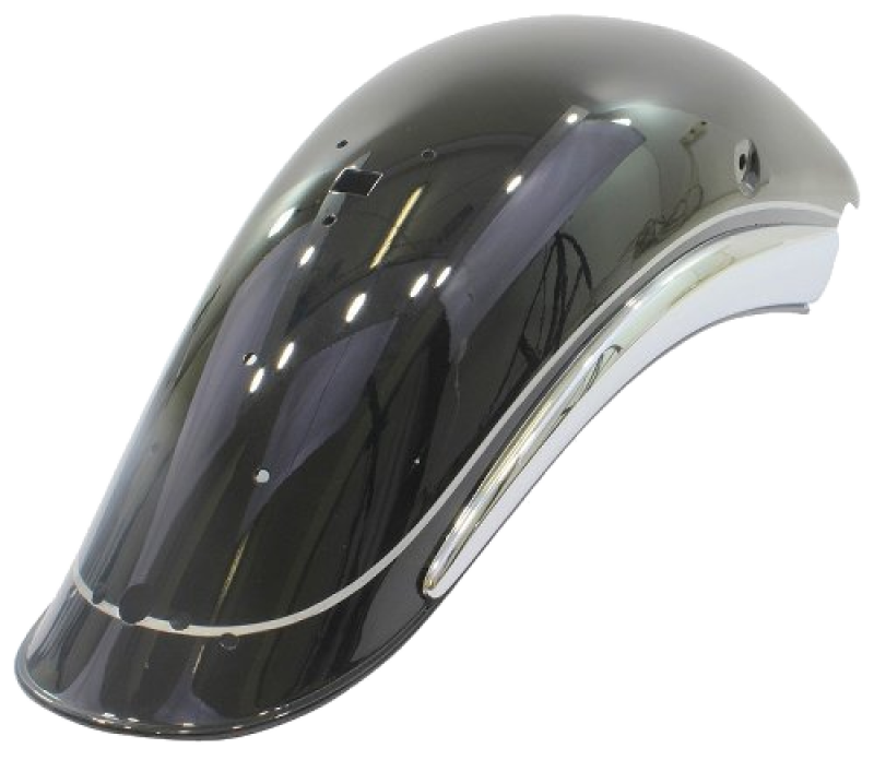 Moto Guzzi Schutzblech hinten mit Chromleisten, schwarz – California 1100 Special