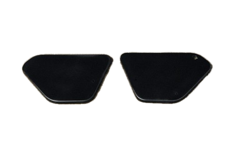 Moto Guzzi Seitendeckel-Satz Aluminium, schwarz – V7 und V7 II