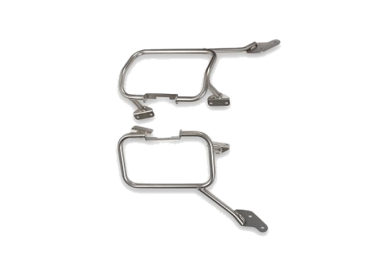 Moto Guzzi Side Case Carrier Set, chrome-plated – V85 TT / V85 TT Travel