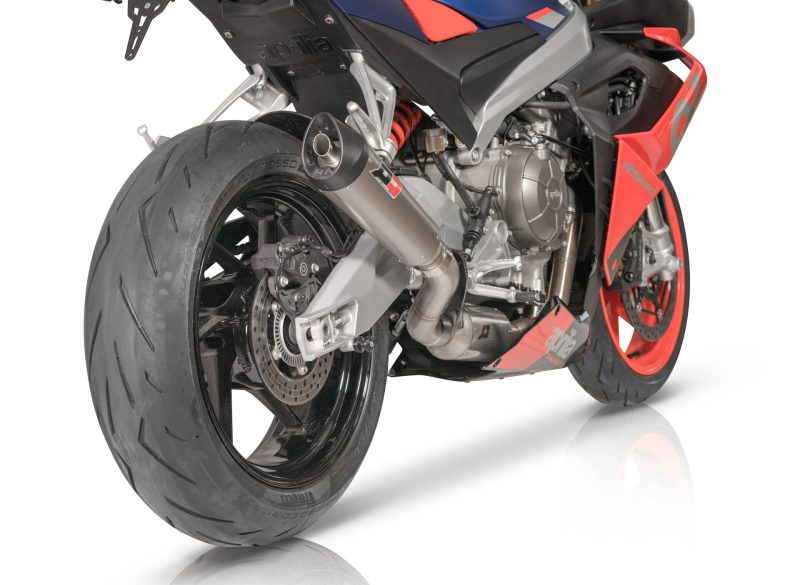 QD-EXHAUST Aprilia RS/Tuono 660 (Euro 5) – Full System Tri-Cone Titanium – detail view