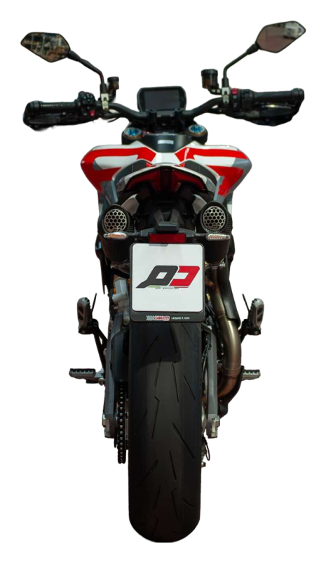 Terminale slip-on Twin Gunshot Dark Matter QD-EXHAUST – Ducati Hypermotard V2 (dal 2026)