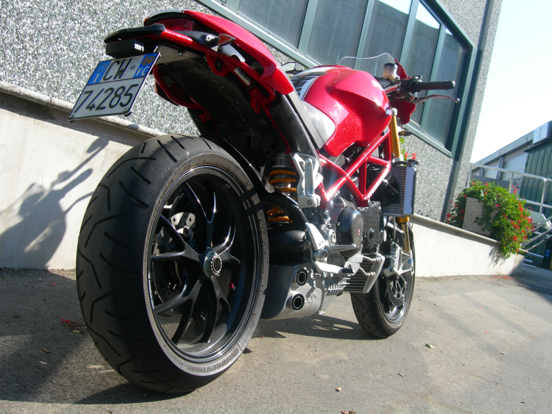QD-EXHAUST Ducati Monster S4RS (2007) – Ex-Box Exhaust System Stainless – fitted to the motorcycle