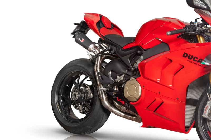 QD-EXHAUST Ducati Panigale V4 (2022–2024) – Semi-Komplettanlage Racing – Detailansicht