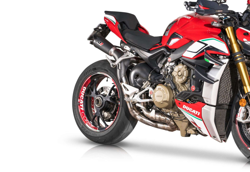QD-EXHAUST Ducati Streetfighter V4 (2022–2024) – Semi-Komplettanlage Racing – Detailansicht