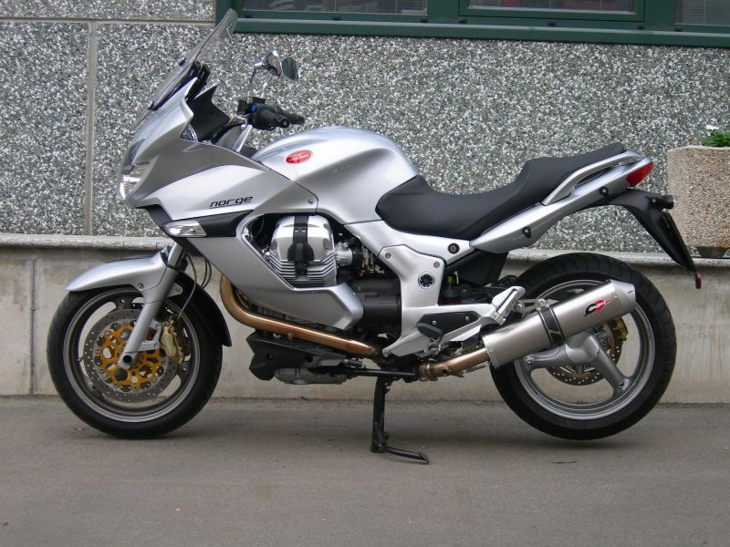 QD-EXHAUST Moto Guzzi Norge/Breva 1200 – Slip-on Magnum Titan TR-Cono – Foto von QD