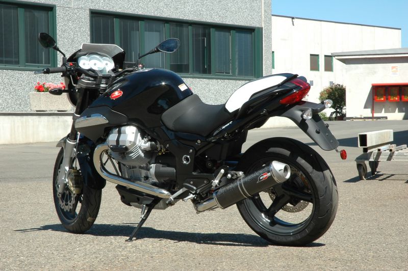 QD-EXHAUST Moto Guzzi Norge/Breva/Sport 1200 – Slip-on Magnum Aluminium – Foto von QD