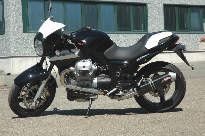 QD-EXHAUST Moto Guzzi Sport 1200/1200 8V – Slip-on Magnum Titan TR-Cono – Foto von QD
