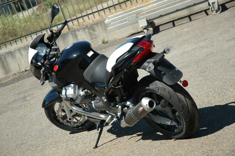 QD-EXHAUST Moto Guzzi Sport 1200/1200 8V – Slip-on Magnum Titan TR-Cono – Foto von QD