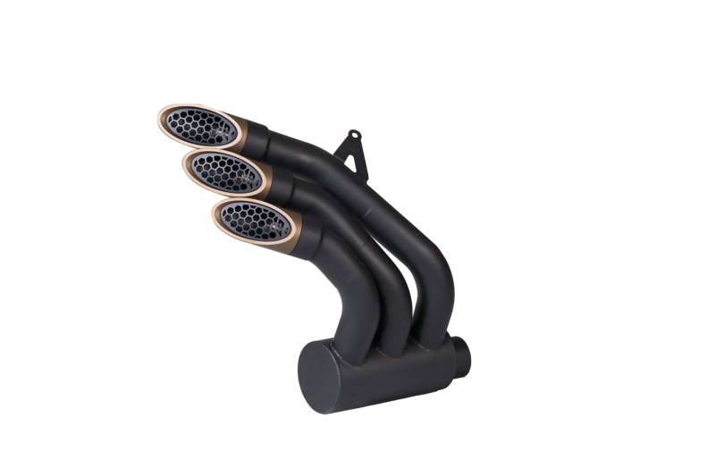 QD-EXHAUST MV Agusta 675/800 (Euro 3) – Slip-on Power Gun Dark Bronze – Produktfoto