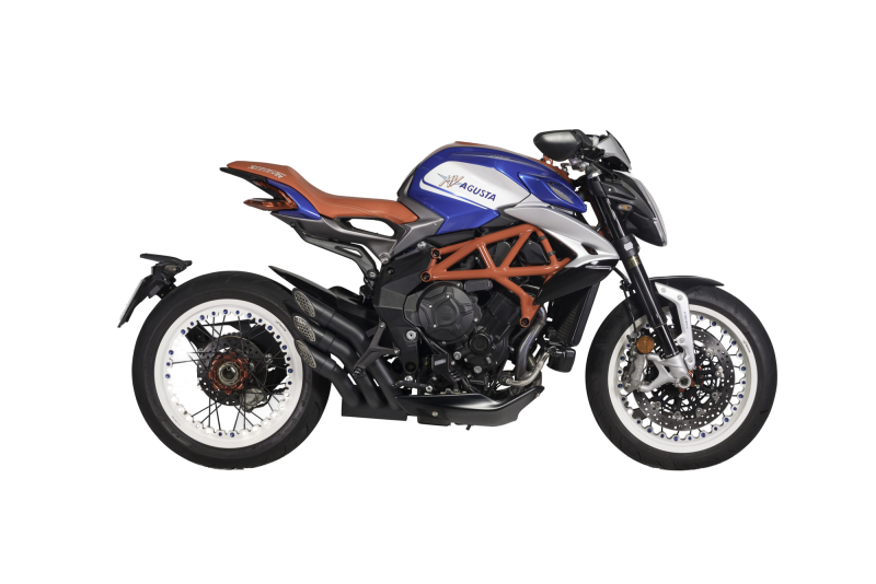 QD-EXHAUST MV Agusta 675/800 (Euro 4/5) – Slip-on Power Gun Dark – am Motorrad