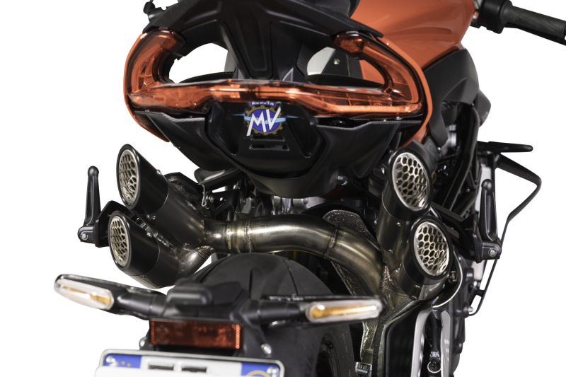 QD-EXHAUST MV Agusta Brutale 1000 RR/RS – Slip-on Power Gun Titan – Detailansicht