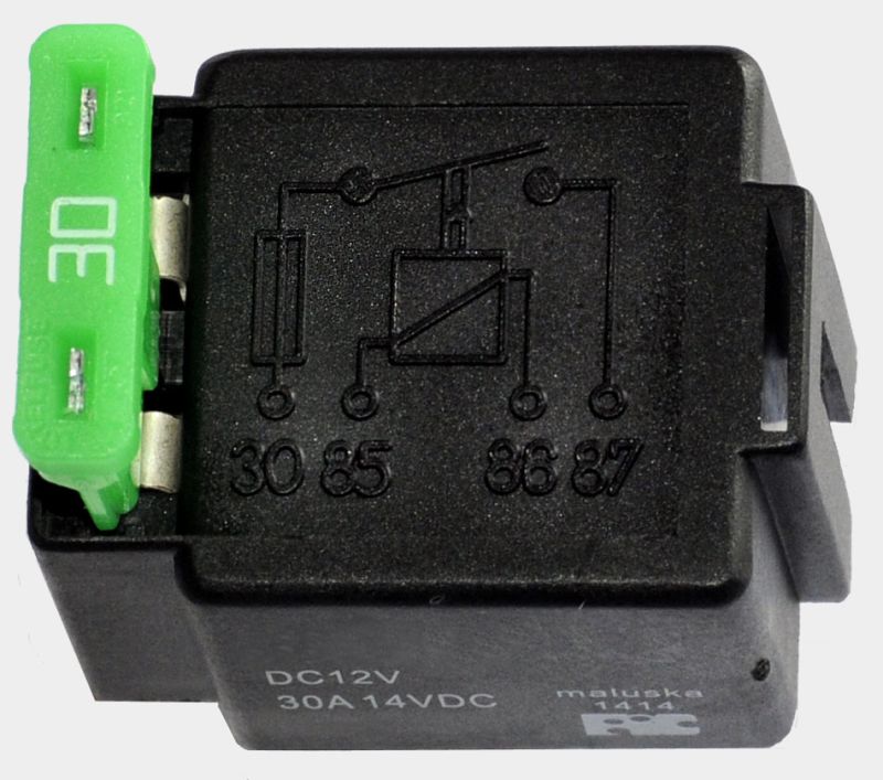 Relay N.o. - 12V/30A with Fuse