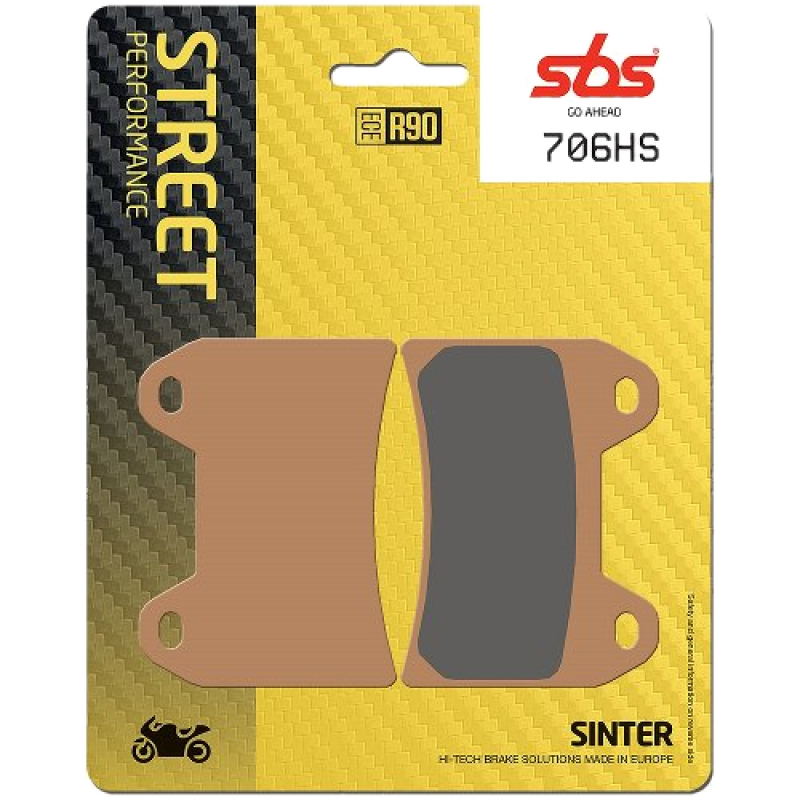 Pastiglie freno sinterizzate SBS 706HS Street