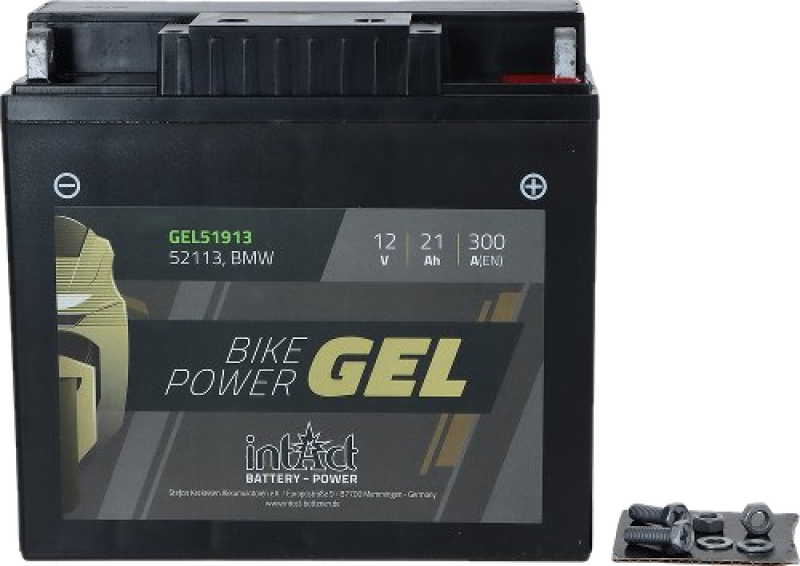 intAct Bike-Power GEL-Batterie 51913 mit 12 Volt 21 Ah für klassische Moto Guzzi