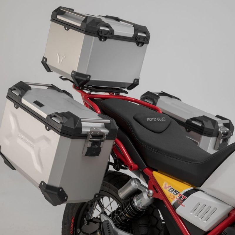 SW-Motech ADVENTURE-RACK Gepäckträger, schwarz – Moto Guzzi V85 TT, Travel (bis 2024)
