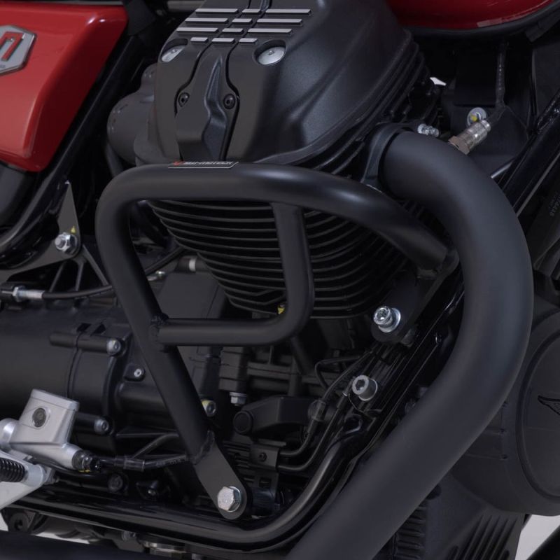 SW-Motech crash bars, black – Moto Guzzi V7 II/III/IV, V7 Racer, V9 Bobber / Roamer