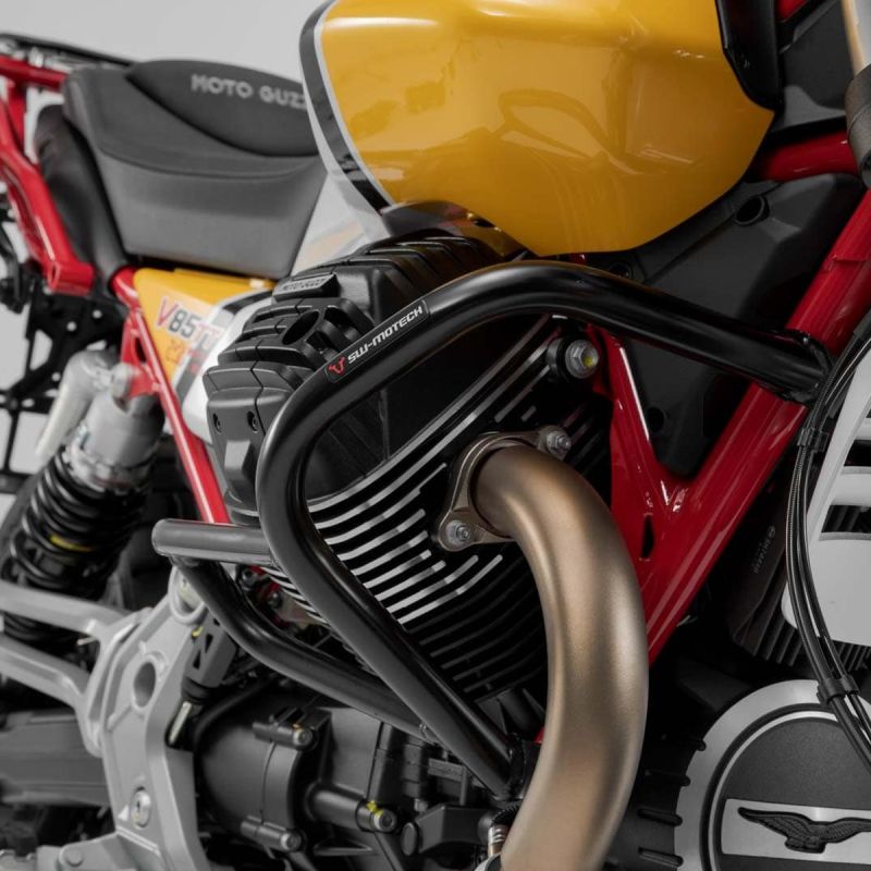SW-Motech Sturzbügel, schwarz – Moto Guzzi V85 TT, Travel, Strada (bis 2024)