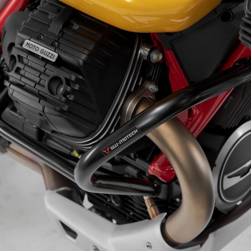 SW-Motech Sturzbügel, schwarz – Moto Guzzi V85 TT, Travel, Strada (bis 2024)