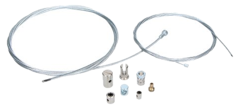 Universal cable repair kit – two cables with assorted nipples and screw nipples