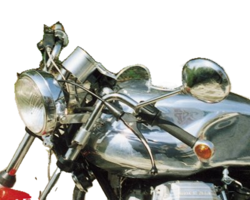 Kit semimanubri Verlicchi Tourer, 40 mm, altezza 115 mm, inox