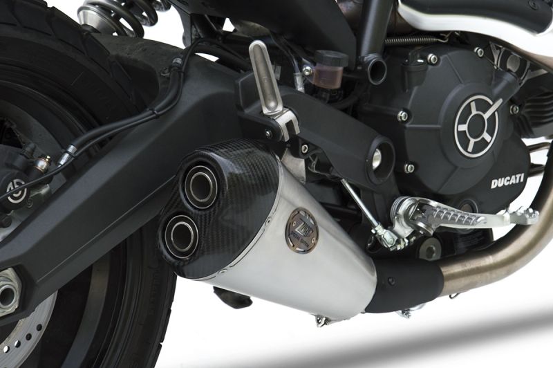 ZARD Basso Slip-on tief gelegt Edelstahl für Ducati Scrambler 800