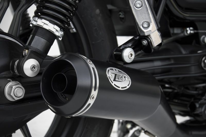 ZARD Full kit 2-1 conical round black stainless steel for Moto Guzzi V7 III