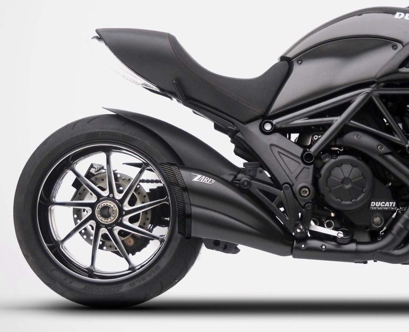ZARD Slip-on 2-1 Edelstahl schwarz für Ducati Diavel