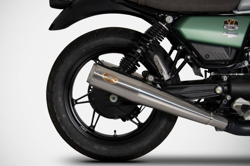 ZARD Slip-on 2-2 Edelstahl poliert für Moto Guzzi V7 850