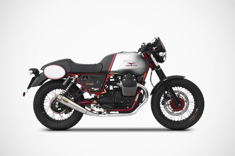 ZARD Slip-on 2-2 Edelstahl für Moto Guzzi V7 II Racer
