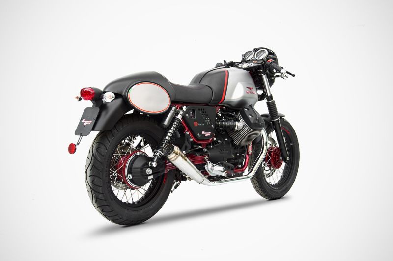ZARD Slip-on 2-2 Edelstahl für Moto Guzzi V7 II Racer
