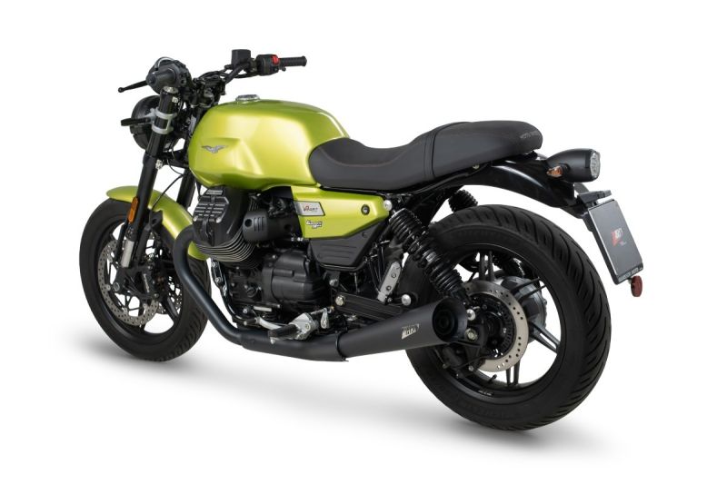 ZARD Slip-on 2-2 Evo black stainless steel for Moto Guzzi V7 850