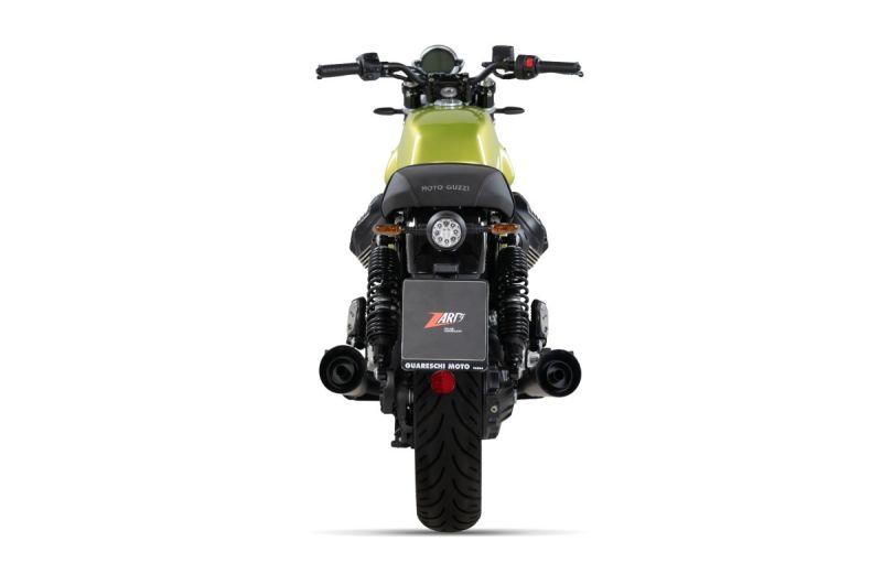 ZARD Slip-on 2-2 Evo black stainless steel for Moto Guzzi V7 850
