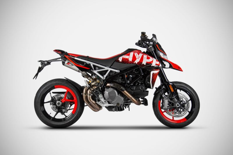 ZARD Slip on 2-2 GT Euro 4/5 Edelstahl für Ducati Hypermotard 950 / SP