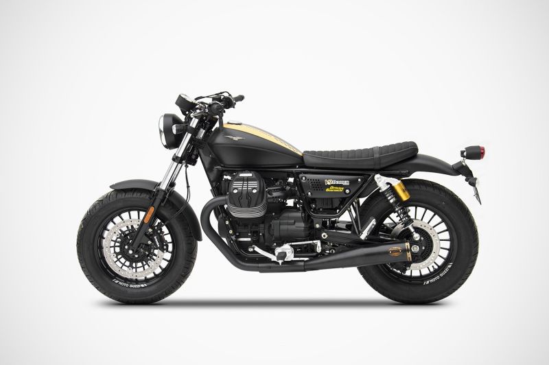 ZARD Slip-on 2-2 long stainless steel for Moto Guzzi V9 Bobber / Roamer