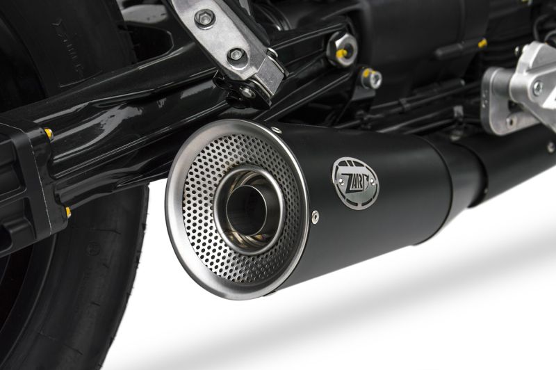 ZARD Slip-on 2-2 short Edelstahl für Moto Guzzi V9 Bobber / Roamer