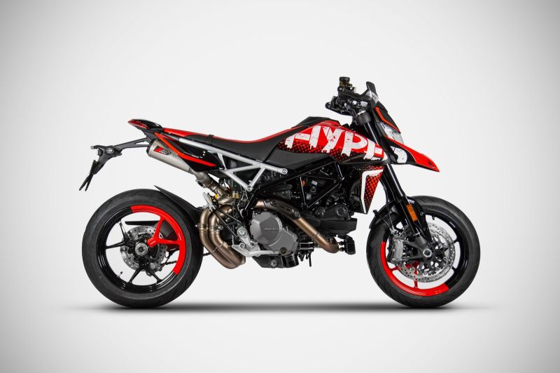 ZARD Slip on 2-2 Top Gun Edelstahl für Ducati Hypermotard 950 / SP