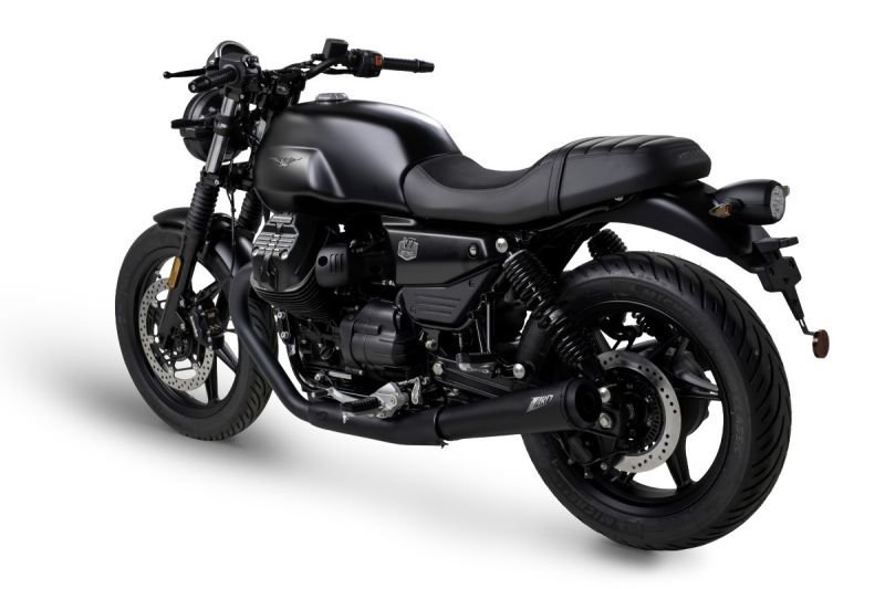ZARD Slip-on 2-2 Trofeo black stainless steel for Moto Guzzi V7 850