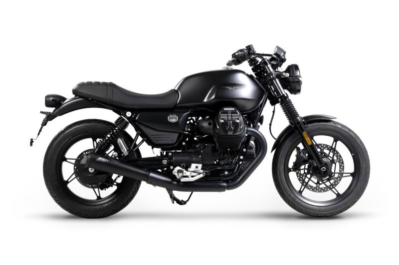 ZARD Slip-on 2-2 Trofeo black stainless steel for Moto Guzzi V7 850