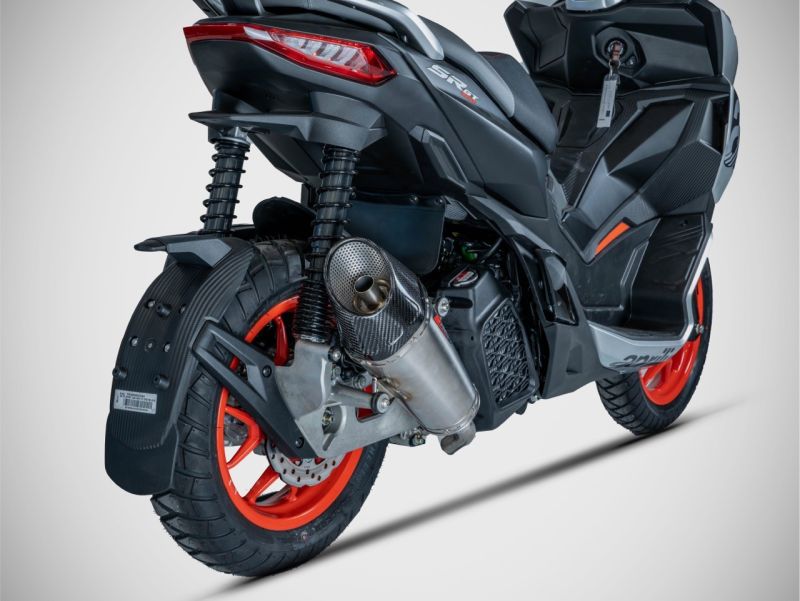 ZARD Slip-on titanium with carbon end cap for Aprilia SR GT 200