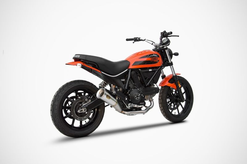 ZARD Zuma Slip-on 2-1 Edelstahl für Ducati Scrambler 400 Sixty2